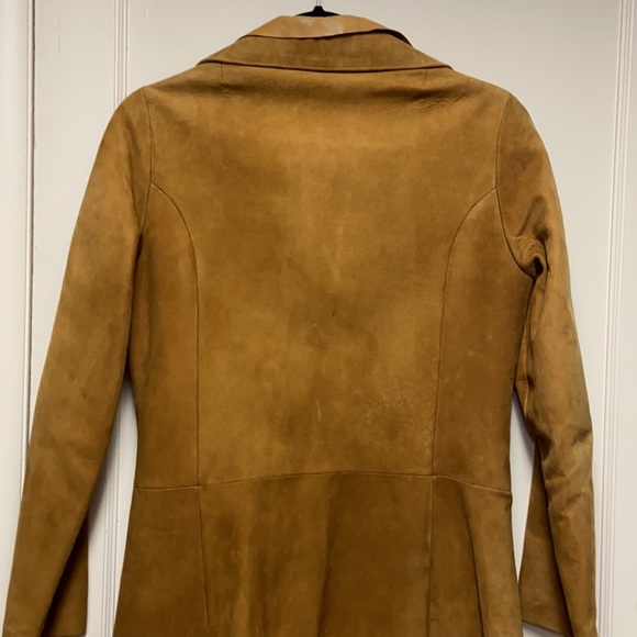 Stunning Vintage Suede Mid-Thigh Coat - Picture 3 of 5